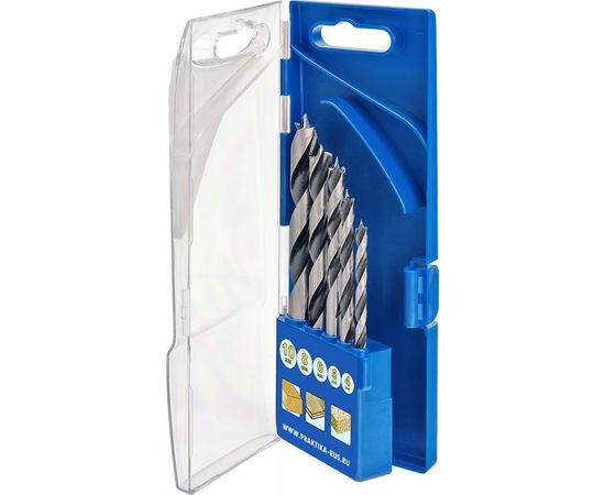 Набор сверл по дереву Профи (5 шт; 4, 5, 6, 8, 10 мм) ПРАКТИКА 640-353 