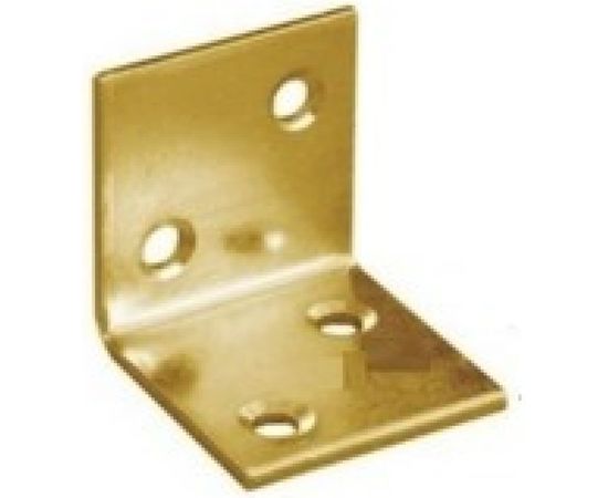 Мебельный угол широкий КрепСтройГрупп, жёлтый цинк, KSZ4 25х25х25х2 мм 145542 