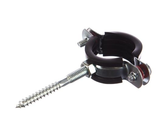 Трубный хомут с гайкой ЗУБР оцинкованный, в комплекте с сантехнической шпилькой 37866-32-37 