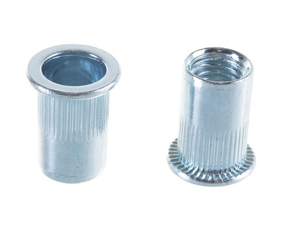 Резьбовые заклепки с насечками ЗУБР Профессионал М10, 6 шт, стальные, стандартный бортик 31318-10 