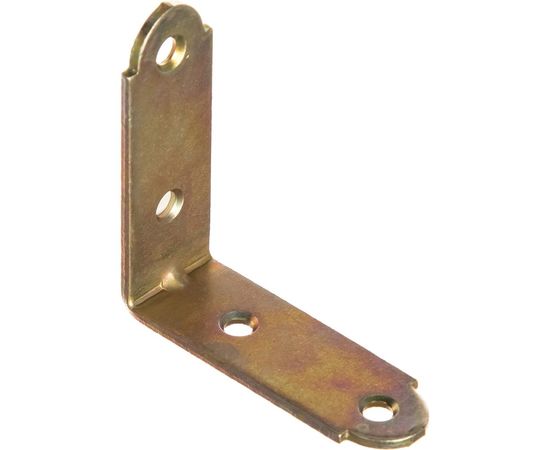 Мебельный уголок ЗУБР узкий УМ-2.0 50х50х17 х 2мм желтый цинк 31031-50 