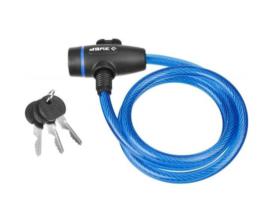 Тросовый замок Зубр Профессионал 3 ключа в комплекте длина троса 1200 мм d 10 мм 37261-120 