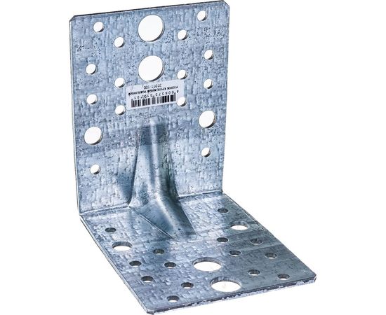 Крепежный усиленный уголок ЗУБР УКУ-2.5 80х100х100 х 2.5мм 31011-100 