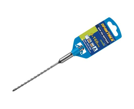 Бур по бетону серия Профи (4х160 мм; SDS-plus) ПРАКТИКА 037-350 