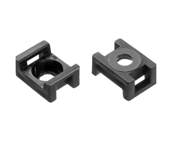 Усиленная площадка под хомут-стяжку Зубр 100 шт, нейлоновая 30921 