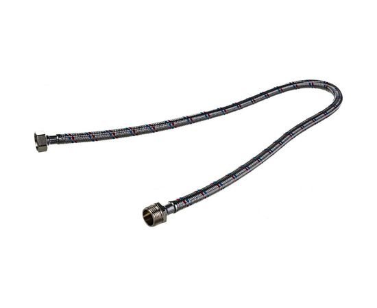 Подводка гибкая (0.8 м; 1/2"; гайка-штуцер) для воды Зубр 51005-G/S-080 