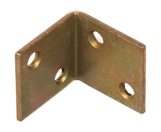 Мебельный уголок ЗУБР широкий УМШ-2.0 25х25х25 х 2мм желтый цинк 31033-25 