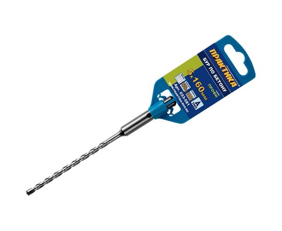 Бур по бетону серия Профи (5х160 мм; SDS-plus) ПРАКТИКА 033-581 