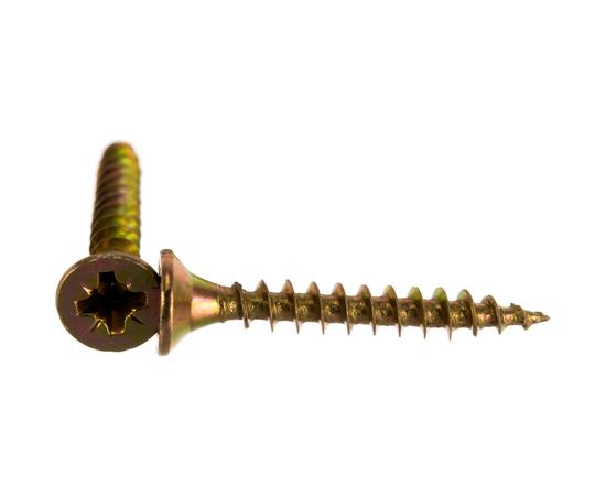 Универсальные шурупы Профикреп жёлтый цинк 3,5х25 200 шт 111192 