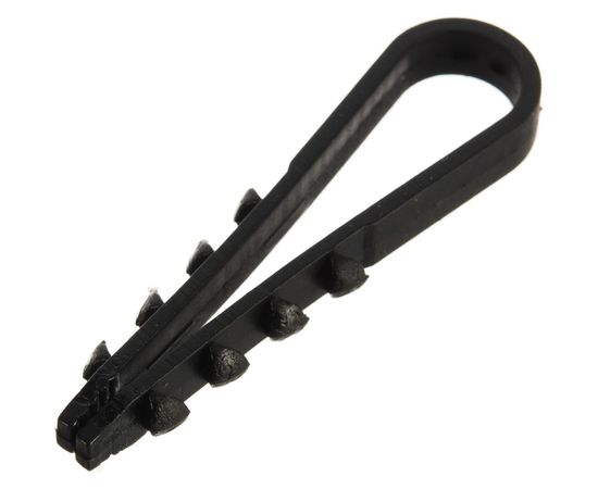 Дюбель хомут КРЕП-КОМП для крепления кабеля цвет-чёрный 5х10 100шт дхч510 – изображение 4