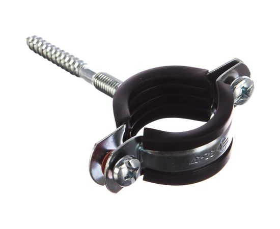Трубный хомут с гайкой ЗУБР оцинкованный, в комплекте с сантехнической шпилькой 37866-32-37 – изображение 2
