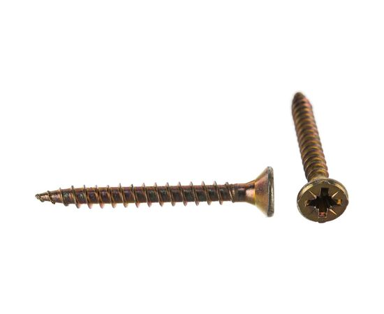 Универсальный саморез по дереву КрепСтройГрупп 4,5х40 желтый цинк, 200 шт. 145424 – изображение 5