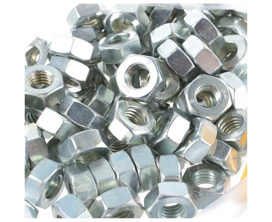 Оцинкованная гайка КрепСтройГрупп М10 DIN 934, 1 кг 145128 – изображение 4