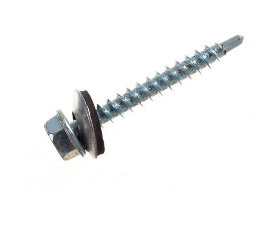 Кровельный саморез Качественный КРЕПЕЖ цинк, 4.8х38 мм, 50 шт 0200171 КЧ – изображение 3