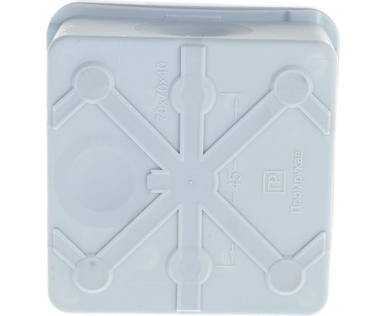 Распределительная двухкомпонентная Коробка Промрукав для прямого монтажа HF 70х70х40 60-0200 – изображение 2