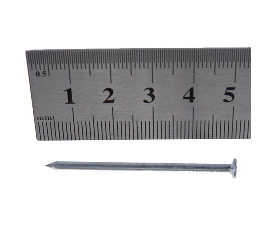 Строительный гвоздь КРЕПКО-НАКРЕПКО 2.5x50 оцинк. 1 кг 41103 – изображение 4