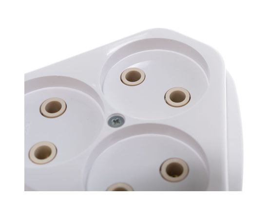 Розетка Кунцево-Электро трехместная открытой установки ток 10А РА10-387 5920 – изображение 3