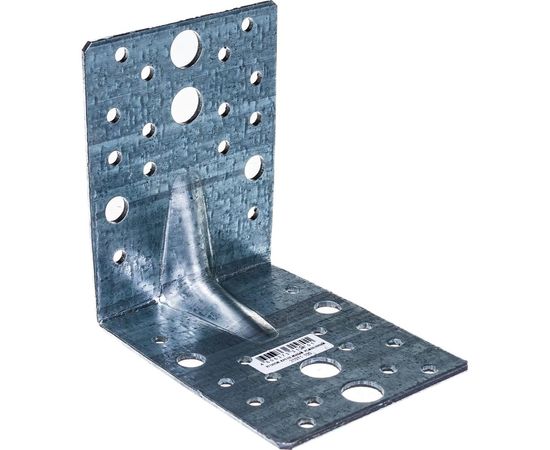 Крепежный усиленный уголок ЗУБР УКУ-2.5 80х100х100 х 2.5мм 31011-100 – изображение 2