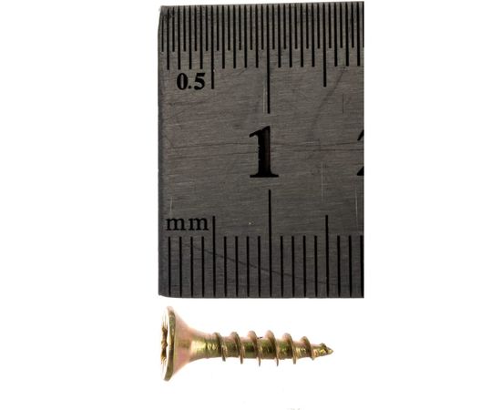 Универсальные шурупы Профикреп жёлтый цинк 3,5х16 200 шт 111191 – изображение 2