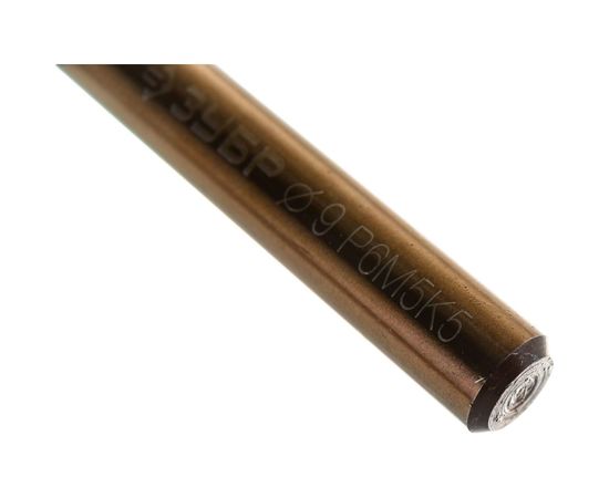 Сверло по металлу КОБАЛЬТ Профессионал (9х81х125 мм; Р6М5К5; класс А) ЗУБР 29626-9 – изображение 5