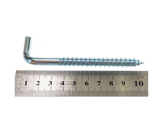 Шуруп с костылём КРЕП-КОМП L-образный 10х100 2шт шгк10100мф – изображение 2