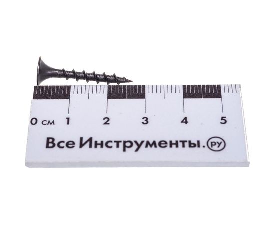 Саморез Качественный крепеж 3,5х25 потай, крупная резьба, оксид 1500 шт 1000359 КЧ – изображение 2