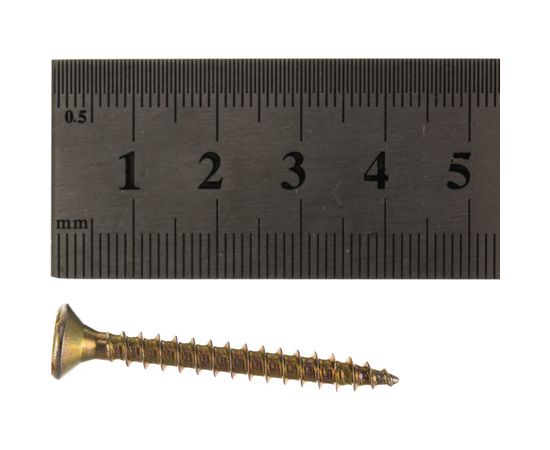 Универсальный саморез по дереву КрепСтройГрупп 4,5х40 желтый цинк, 200 шт. 145424 – изображение 4