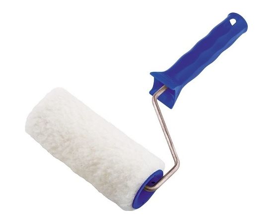 Валик СИБРТЕХ из искусственного меха с ручкой, 150 мм, ворс 15 мм, D - 48 мм, полиэстер 80112 
