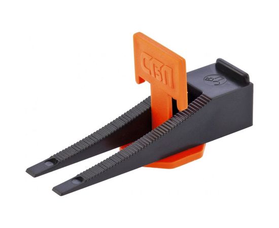 Система выравнивания плитки СВП (зажим и клин 40/40 шт; пакет ПЭНД) СИБРТЕХ 88060 