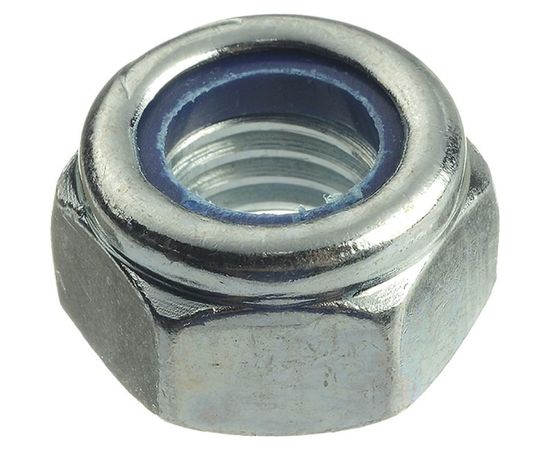 Шестигранные гайки со стопорным кольцом Профикреп DIN985 Zn, М10 40 шт 111160 