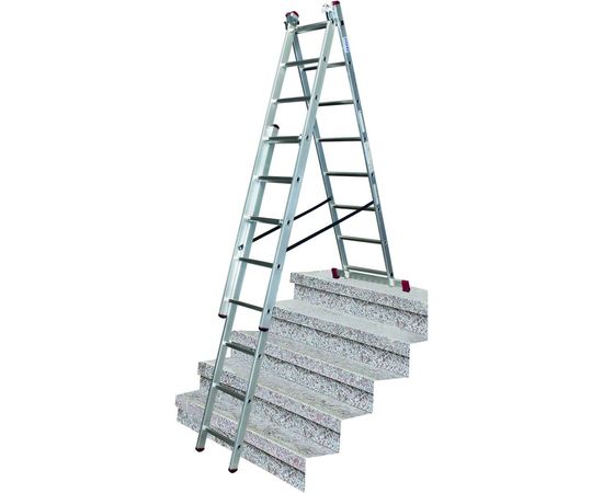 Универсальная лестница 3х8 с дополнительной функцией Krause Corda 013385 