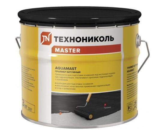 Битумный праймер Технониколь AquaMast, ведро 3 л TN420930 