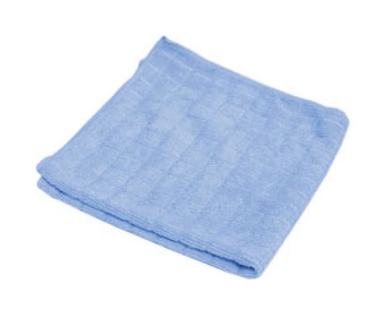 Универсальная вафельная салфетка из микрофибры Рыжий кот M-03 голубая, 30х30 см 310207 