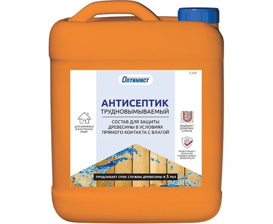 Трудновымываемый антисептик Оптимист С420 5 л OPO109 