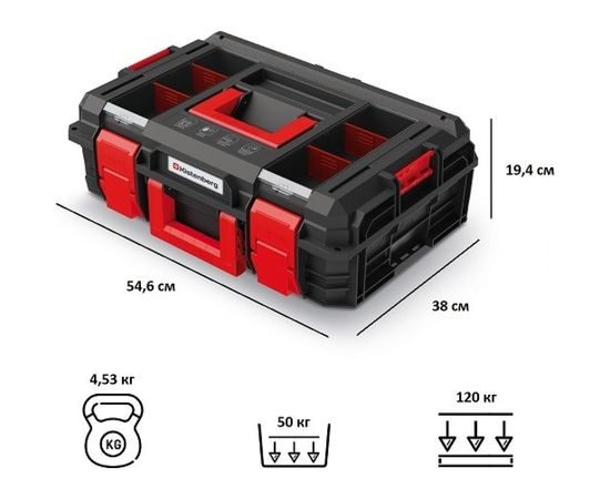 Модульный ящик для инструментов Kistenberg X-LOG KXB604020F-S411 – изображение 7
