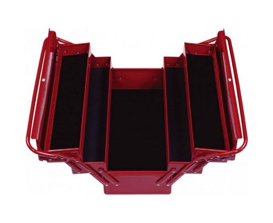 Инструментальный раскладной ящик МАСТАК 5 отсеков, красный 510-05420R – изображение 2