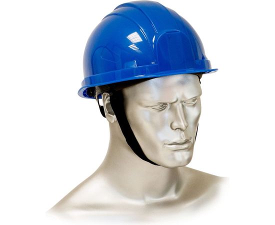 Защитная шахтерская каска РОСОМЗ СОМЗ-55 Hammer, синяя 77518 – изображение 2