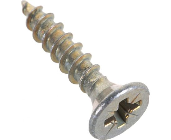 Универсальные шурупы Профикреп жёлтый цинк 4,0х20 200 шт 111210 – изображение 2