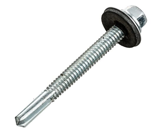 Кровельный саморез Tech-Krep оцин КРс ZP 5,5х51 удл. сверло 50 шт контейнер 142303 – изображение 3