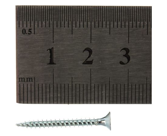 Саморез Tech-Krep ШУц 2,5х25 потайная головка 25 шт, пакет 102407 – изображение 2