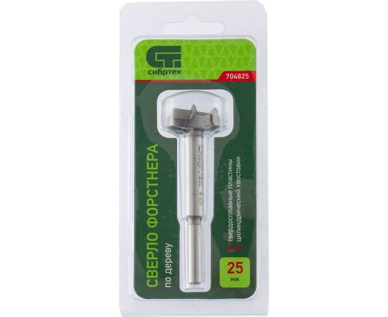 Сверло Форстнера по дереву (25х77 мм) СИБРТЕХ 704825 – изображение 3