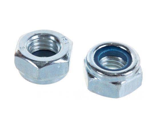 Шестигранные гайки со стопорным кольцом Профикреп DIN985 Zn, М10 40 шт 111160 – изображение 2