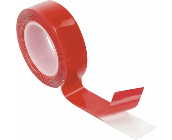 Монтажная прозрачная суперпрочная двусторонняя лента BRAUBERG 19 мм х 1,5 м, акриловая, 1 мм 606423 – изображение 5