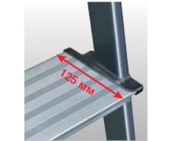 Стремянка, анодированные боковины Krause MONTO SECURO, 7 ступеней 126450 – изображение 4