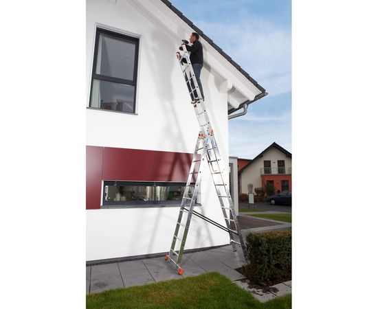 Универсальная лестница из трёх частей Krause MONTO TRIBILO 3х10 перекладин 129680 – изображение 2