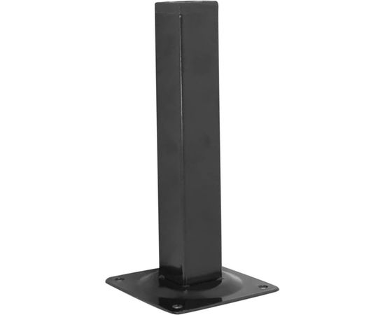 Ножка Tech-Krep 25х25х200 квадратная, нерегулируемая, черная- накладка 151276 