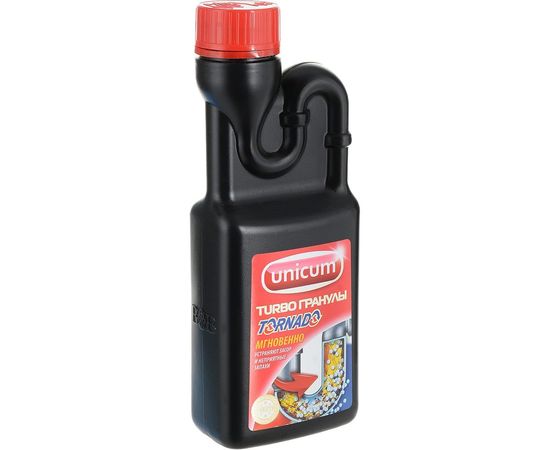 Гранулированное средство для прочистки канализационных труб UNICUM Tornado, 600 г 304023 604898 
