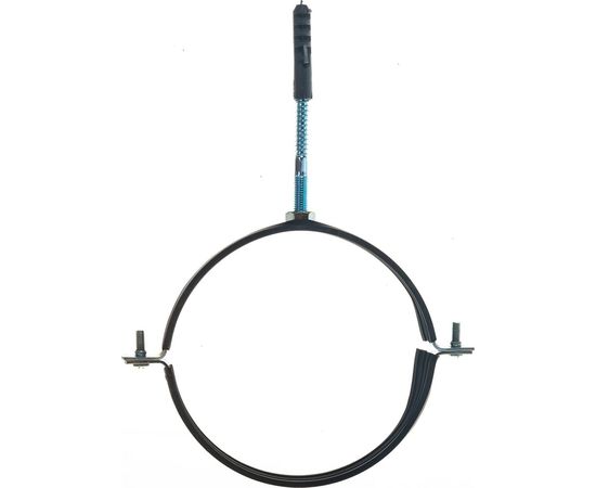 Металлический сантехнический хомут для труб со шпилькой и дюбелем СВК 155-162, 6 дюймов, гайка М10 SVK-F150М10 