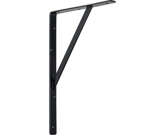 Кронштейн VORMANN Steg усиленный, 500х330х30х4 мм, оцинкованный, цвет: чёрный, 200 кг 00159 500 S 