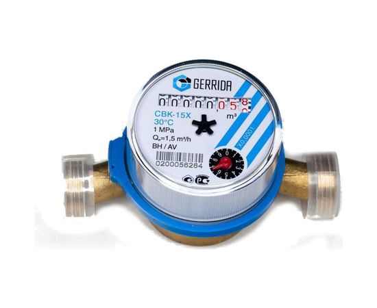 Счетчик воды Геррида ХВС 1/2 - 110 мм Гер.Х-15:970 